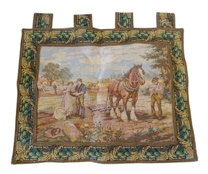 Antico arazzo francese vintage arazzo tessuto decorazione arazzo - Foto 1 di 9