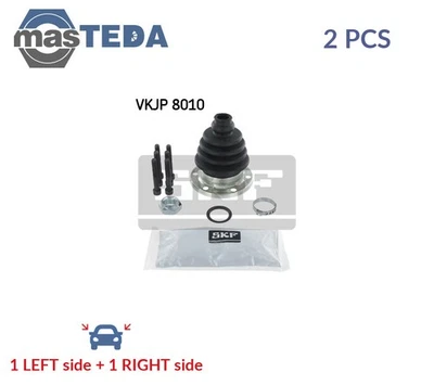 VKJP 8010 CV JOINT BOOT KIT PAIR TRANSMISSION END FRONT SKF 2PCS NEW - Image 1 of 4