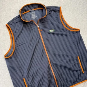LL Bean Vest Men 3XLT Navy Blue Airlight Knit Full Zip Lightweight Casual Travel - Picture 1 of 8