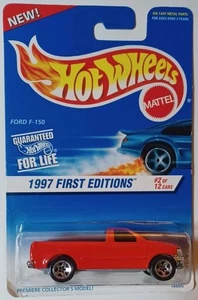 Hot Wheels 1997 First Editions Ford F-150 in Red 5SP Collector #513 - Picture 1 of 2