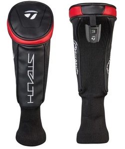 New Golf Stealth Black/Red Hybrid/Rescue Headcover - Picture 1 of 1