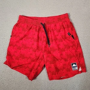 UNRL x Folds of Honor Shorts Herren L Rot Camouflage Limited Edition Active Lightweight - Bild 1 von 11