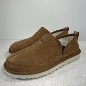 UGG Romeo Men’s Casual Shoes Size 10 Brown Faux Fur 1113455 Suede Slipper - Picture 1 of 12