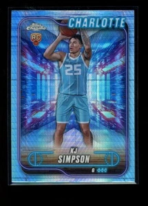 2025 Topps Chrome Basketball #102 KJ Simpson Prism Refractor - Picture 1 of 2