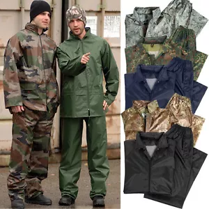 Regenanzug Bw Army S-4XL Tarn PVC Combi Lluvia Protección Humedad Pantalón de - Imagen 1 de 9