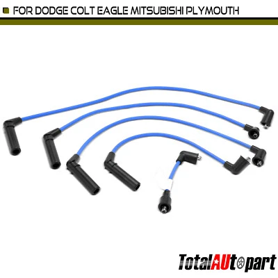 5Pcs Spark Plug Wire Sets for Dodge Colt 92-95 Eagle Summit Mitsubishi Plymouth - Image 1 of 4