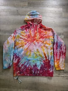 Empyre Men's Tie Dye 1/4 Zip Pullover Lightweight Nylon Rain Jacket Size L - Picture 1 of 4