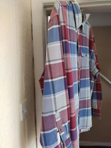 gebraucht Herren XXL Izod kariertes Hemd 28 Zoll L32 guter Zustand - Bild 1 von 9