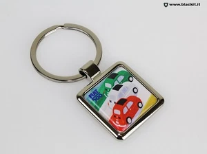 PORTACHIAVI QUADRATO FIAT 500 TRICOLORE - Imagen 1 de 1