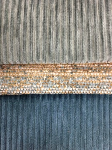 Tela de tapicería de terciopelo azul tweed marrón terciopelo gris acero resistente - Imagen 1 de 4