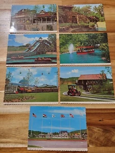 Lot Of 7 Vintage Six Flags Over Mid America Postcards - Picture 1 of 8