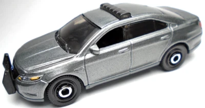 2021 MATCHBOX FORD POLICE INTERCEPTOR SILVER / GRAY 1:70 DIECAST 2 7/8" CAR - Image 1 of 4