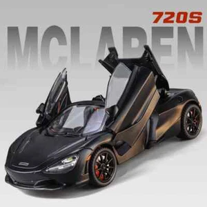 1:24 McLaren 720S Spider Sports Car Models Alloy Diecast Toy Vehicle Sound Light - Picture 1 of 10