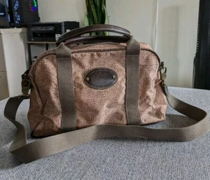 Borbonese Quail Pattern Nylon Mini Duffle Handbag - Picture 1 of 11