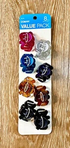 Conair 8 Pezzi Fermagli per Mascelle Capelli Confezione Valore - Foto 1 di 1