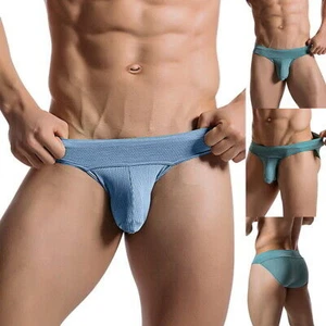 Sexy Unterwäsche Slips Herren U konvex glatt lang Ausbuchtung Beutel Shorts ❤ - Bild 1 von 17