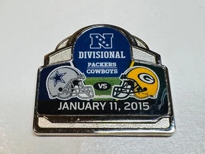 Green Bay Packers vs Dallas Cowboys Game Day Pin Divisional January 2015 1/11/15 - Picture 1 of 2