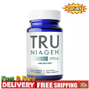 Tru Niagen Nicotinamida Ribósido 300 mg, 90 Cápsulas Vegetarianas Nuevo - Imagen 1 de 12