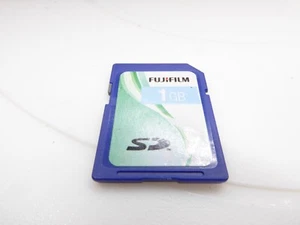 1GB FUJIFILM FULL SIZE SD MEMORY CARD NINTENDO 3DS 2DS Wii NIKON CAMERAS 1 GB - Picture 1 of 2