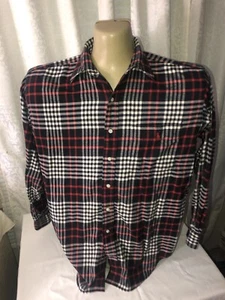 Polo by Ralph Lauren Lowell Sport Men Size M Buttonfront L/S Flannel Plaid Shirt - Picture 1 of 7
