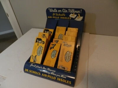 VINTAGE DR. SCHOLLS INSOLES STORE DISPLAY-VINTAGE SHOES- VINTAGE ADVERTISING - Image 1 of 4