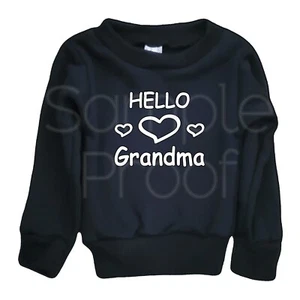 Toddlers Sweatshirt Hello Grandma Halloween Funny Horror All Sizes Available  - Picture 1 of 2