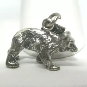 Dije de viaje Bell Trading Post plata esterlina 3D oso Gatlinburg Tennessee - Imagen 1 de 7