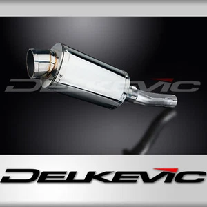 Honda CB500F 13-19 Delkevic Slip On SS70 9" Stainless Steel Oval Muffler Exhaust - Picture 1 of 5