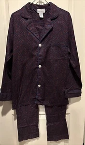 Klassische Kollektion Van Heusen Paisley Pyjama Set Druckknopffhose Knopf Shirt Herren S - Bild 1 von 13