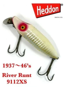 Old Heddon River Runt Spook Sinker 9112XS Blanco y Rojo Shore Minnow Color - Imagen 1 de 15