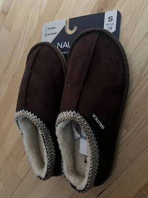 Zapatillas Nautica Somersby 7/8 Zapatos de Microgamuza Deslizables Casa Marrón Oscuro Foto 1 de 4