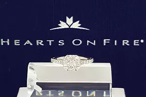 0.73 ct Platinum HOF Hearts on Fire Transcend Dream Cut Diamond Engagement Ring - Picture 1 of 12