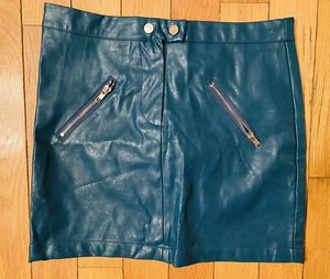 Damen Minirock Shinestar Wildlederimitat -- türkis -- Größe M - Bild 1 von 7