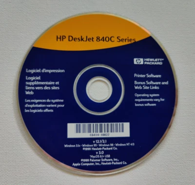 HP DeskJet 840C Series Printer Software CD Only - Image 1 of 2