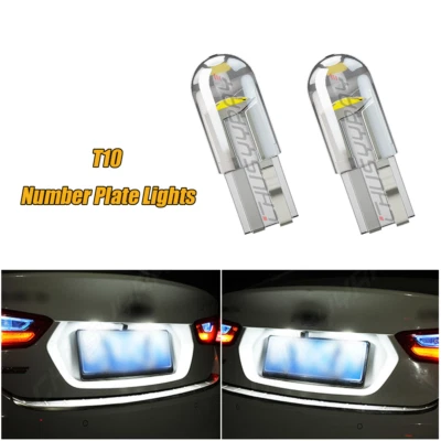 For Toyota Auris Hybrid Led Xenon White 2012-2018 Hid Number Plate Light Bulbs - Image 1 of 4