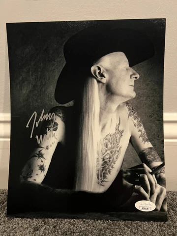 Johnny Winter signed JSA COA 8x10 Edgar Winter Rick derringer guitar psa bas Cover