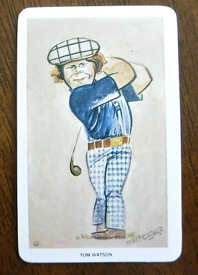 1979 VENORLANDUS World of Sport Our Heroes Flik Cards  #23 Tom Watson - Image 1 of 2