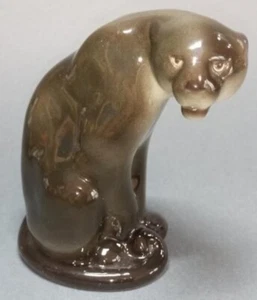 Panther black Animals Porcelain Statue figurine - Imagen 1 de 9