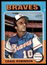 1975 Topps Craig Robinson  EX-MINT Atlanta Braves #367