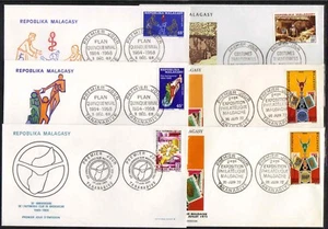 MADAGASCAR / 1968-1974 - 24 DIFFERENT FDC ENVELOPES / 4 IMAGES (ref 2687) - Picture 1 of 4