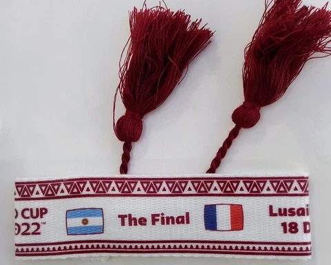 FIFA World Cup 2022 FINAL Wristband Argentina Vs France Qatar Lusail Stadium Cover