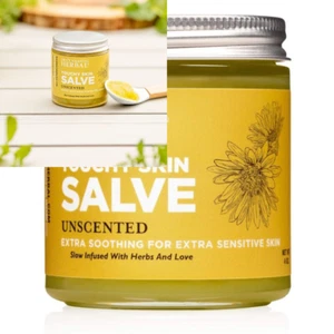 Touchy Skin Salve, Eczema Cream, Clinically Tested Calendula Ointment, Hand...  - Picture 1 of 10