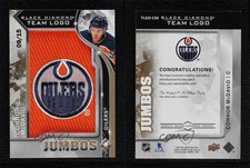 2020-21 Upper Deck Black Diamond Gold Team Logo /15 Connor McDavid Jumbo Patch
