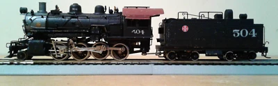 HO SCALE BRASS PFM UNITED FAST MAIL 2-8-0 SANTA FE ATSF #504 NOT RUNNING NO BOX - Image 1 of 4