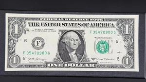 2017A $1 Atlanta "FW" U.S. Banknote FRN Block F/G Fr.# 3005-F SP117 - Picture 1 of 2