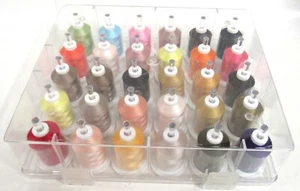 Simplicty Pro Thread Lot of 30 Unused Cotton Embroidery 1100 Yards YDS & Case #3 - Picture 1 of 4