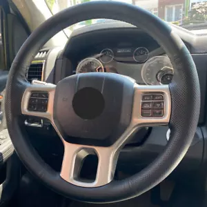 Cubierta de cuero para coser volante de coche para Dodge RAM 1500 Classic 2500 3500 - Imagen 1 de 18