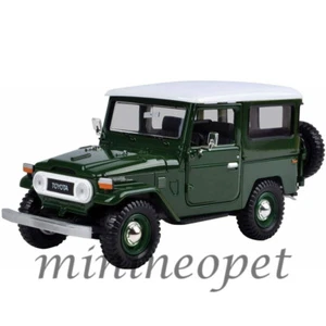 MOTORMAX 79323 TOYOTA FJ40 FJ 40 LAND CRUISER 1/24 DIECAST MODEL CAR DARK GREEN - Picture 1 of 4