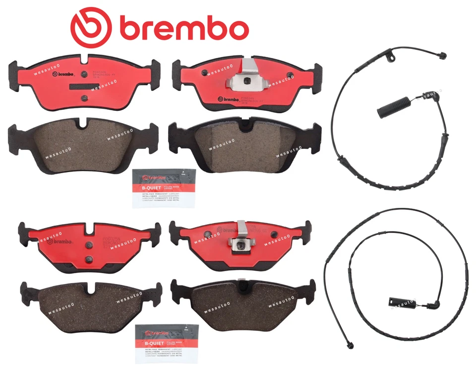 Pastilha de freio dianteira e traseira OE Brembo cerâmica + sensor para BMW 323i 325i 328 - Imagem 1 de 1