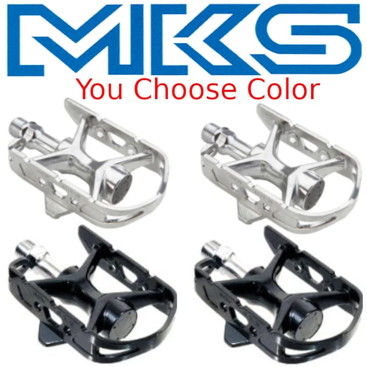 MKS AR2 Platform Road Bike Pedals Silver OR Black 9/16 made in Japan Classic - Image 1 of 1